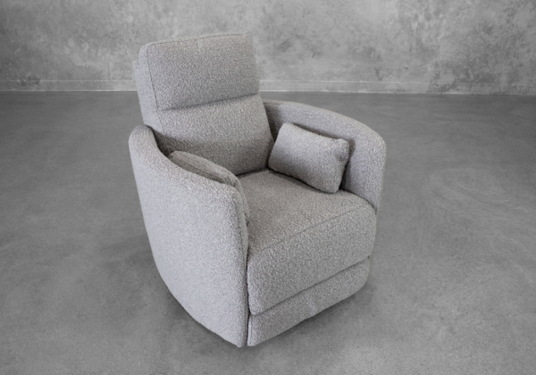 Jude Fabric Recliner in Smoke