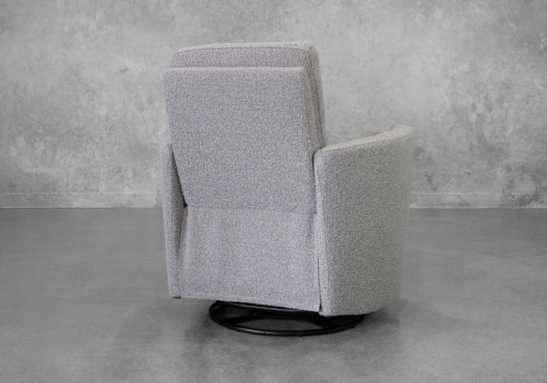 Jude Fabric Recliner in Smoke - Back