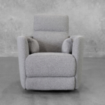 Jude Swivel Recliner Chair in Smoke