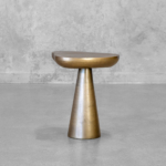Kaci Brass Small Side Table