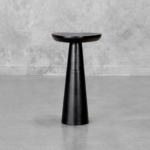 Kaci Black Tall Side Table