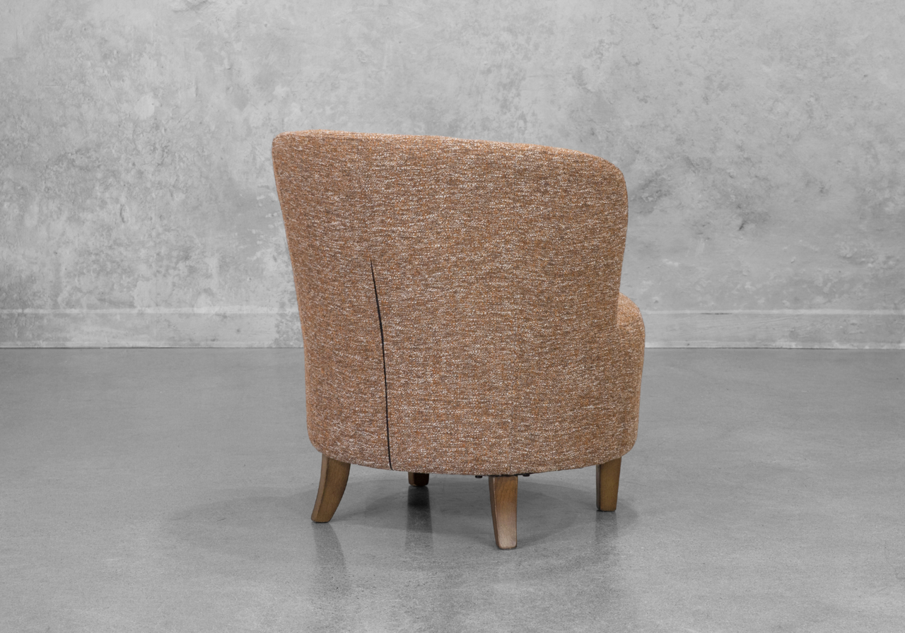 Coco Accent Chair in Brown - Back