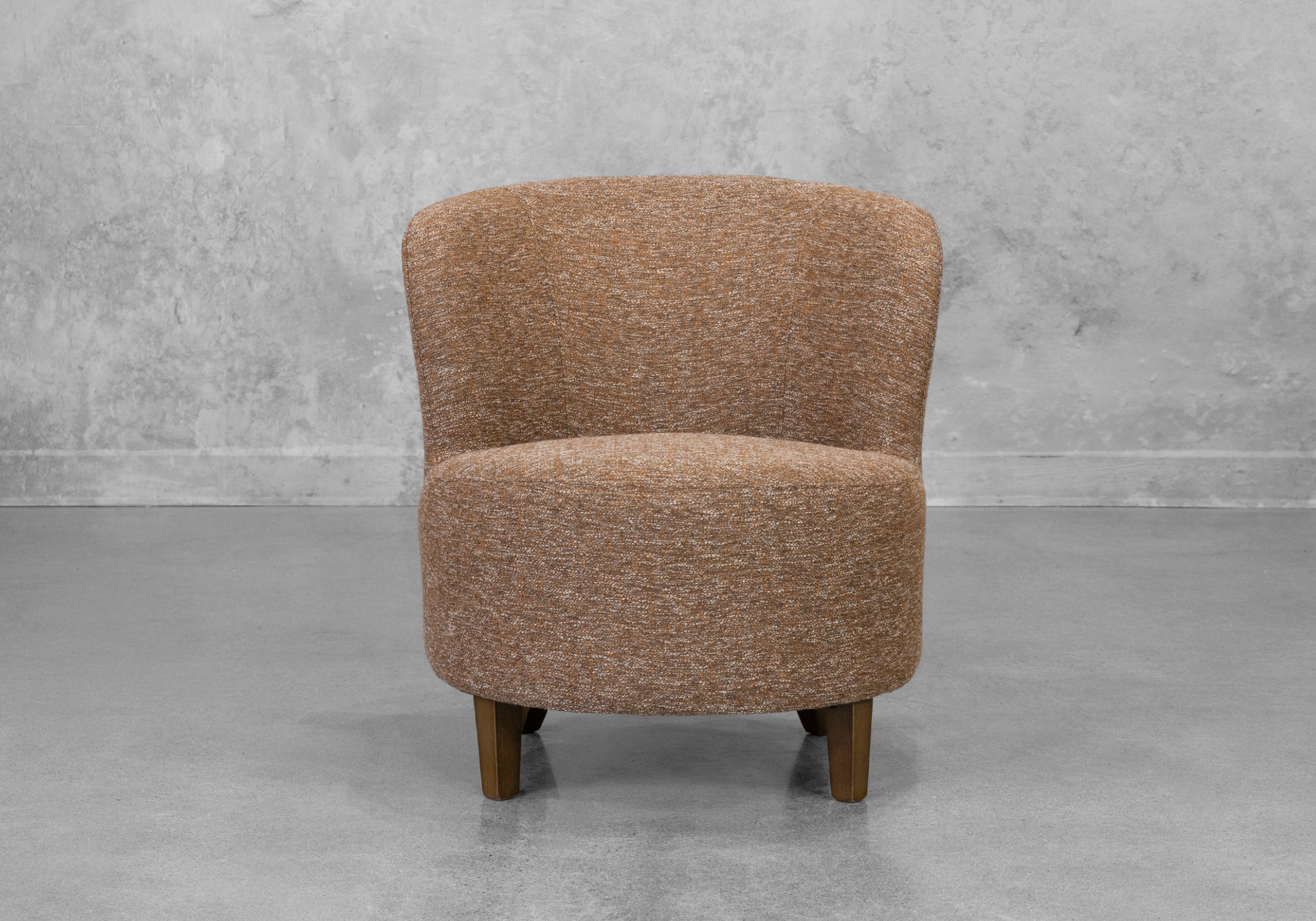 Coco Accent Chair in Brown - Front