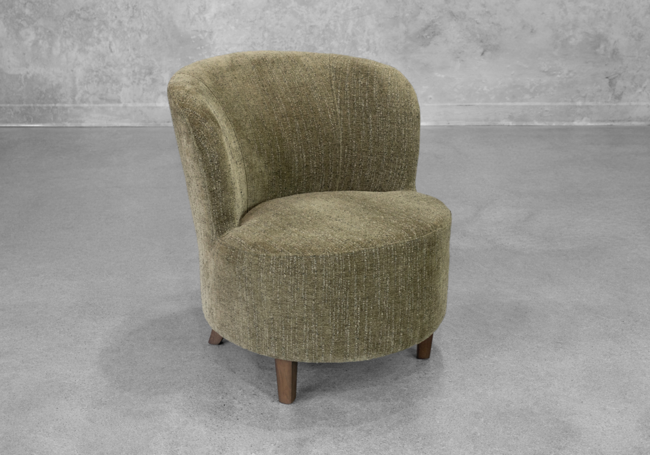 Coco Fabric Accent Chair in Green