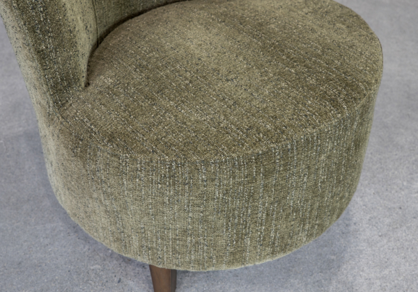 Coco Fabric Accent Chair in Green - Close Up