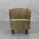 Coco Fabric Accent Chair in Green