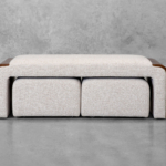 Dayna Sand Fabric Bench