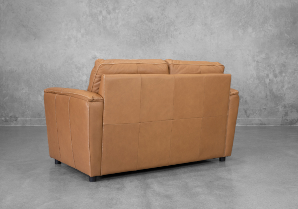 Ford Leather Loveseat in Oslo Antelope - Back