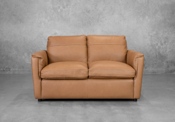 Ford Leather Loveseat in Oslo Antelope - Front