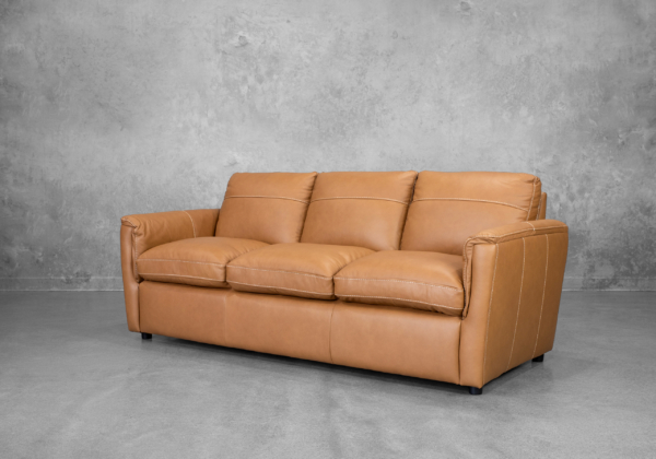 Ford Leather Sofa in Oslo Antelope - Angle