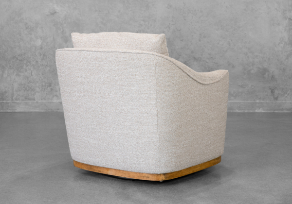Jasper Swivel Chair in Sand - Back