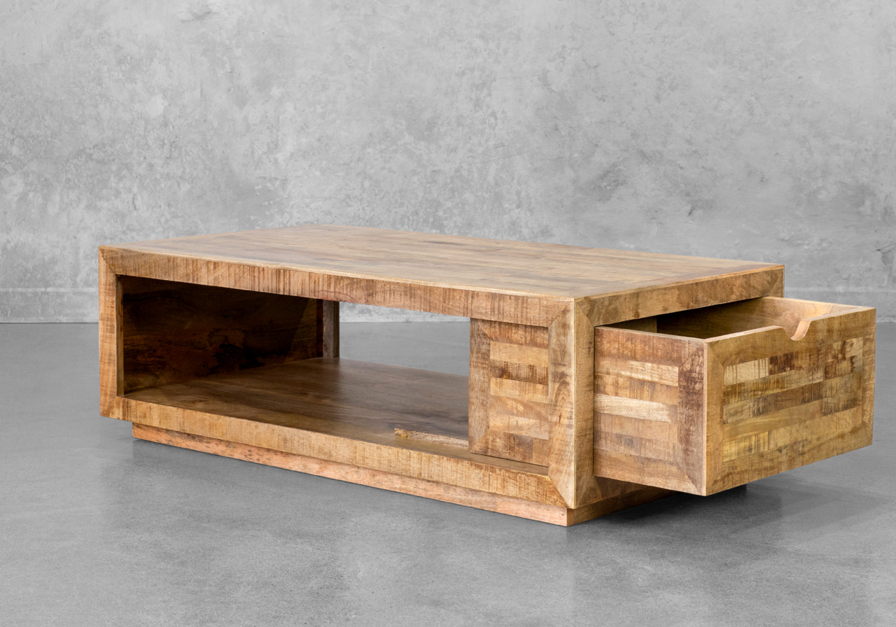 Kannon Coffee Table - Angle - Drawer