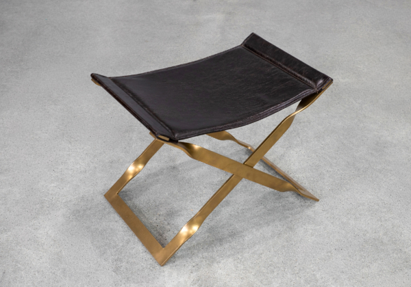 Kerrisdale Leather Ottoman