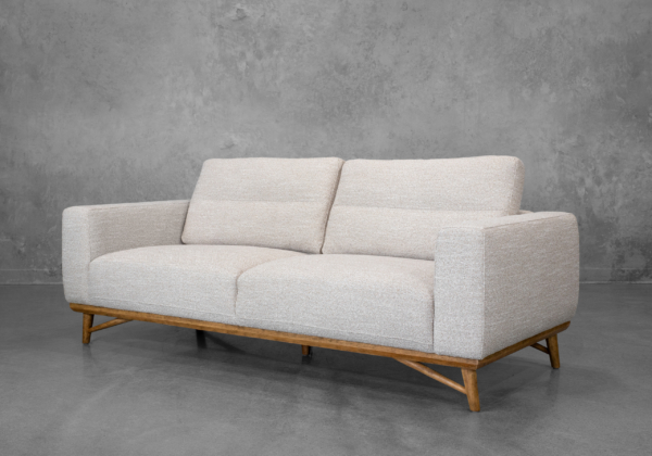 Kevin Fabric Sofa in Sand - Angle