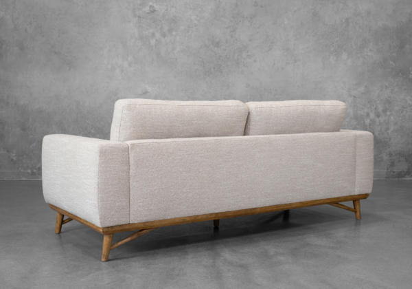 Kevin Fabric Sofa in Sand - Back