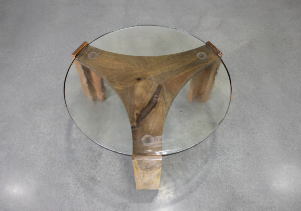 Leryn Glass Coffee Table - Glass Table Top