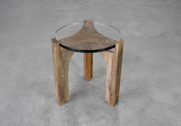 Leryn Glass Side Table