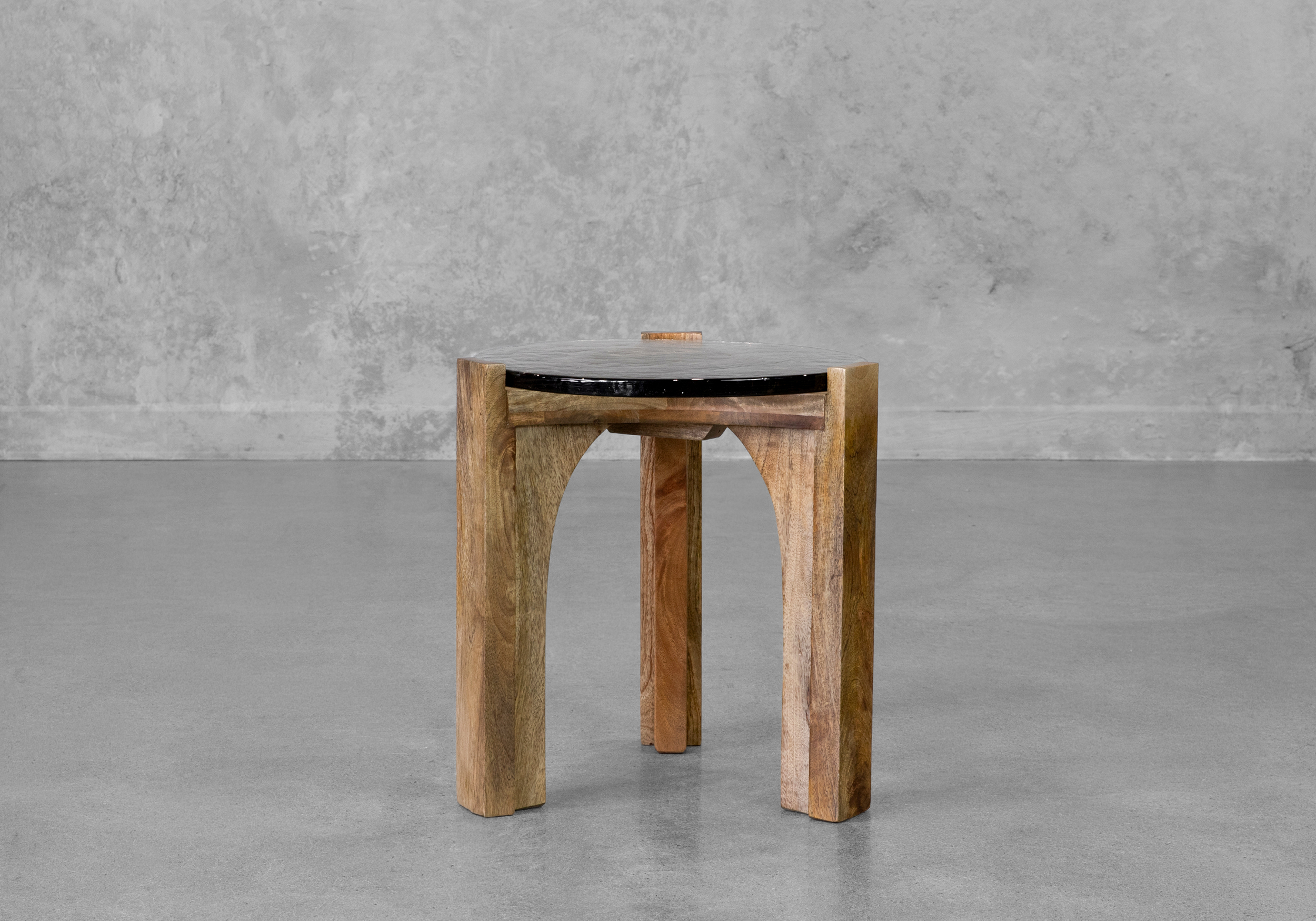 Leryn Glass Side Table - Front