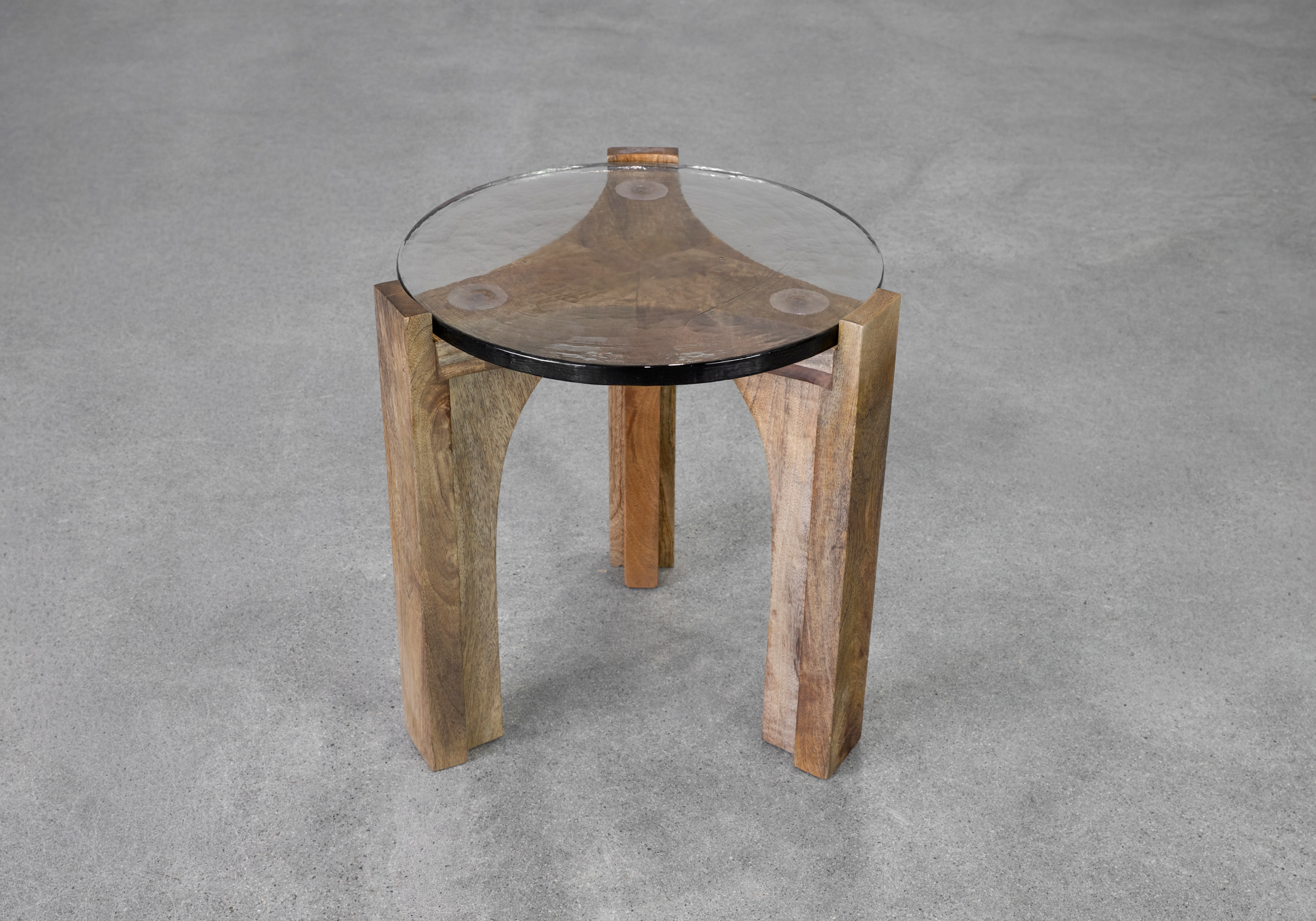 Leryn Glass Side Table