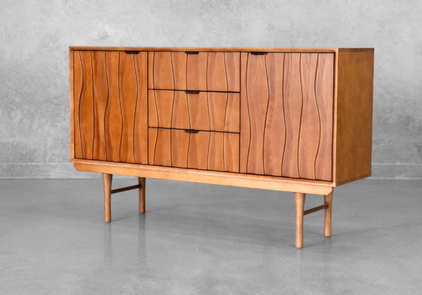 Meika Teak Wood Sideboard - Angle