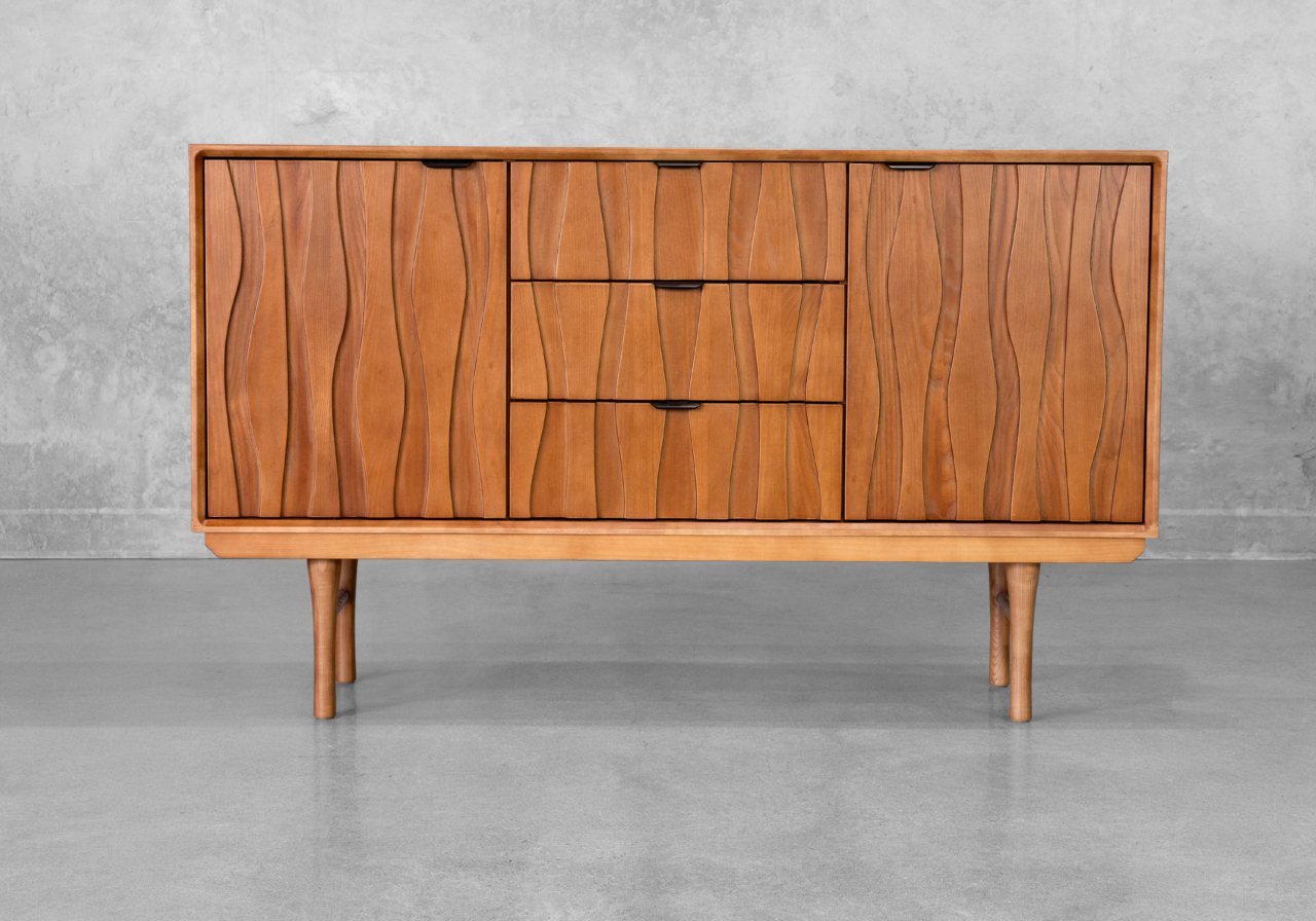 Meika Teak Wood Sideboard - Front Meika Teak Wood Sideboard - Front