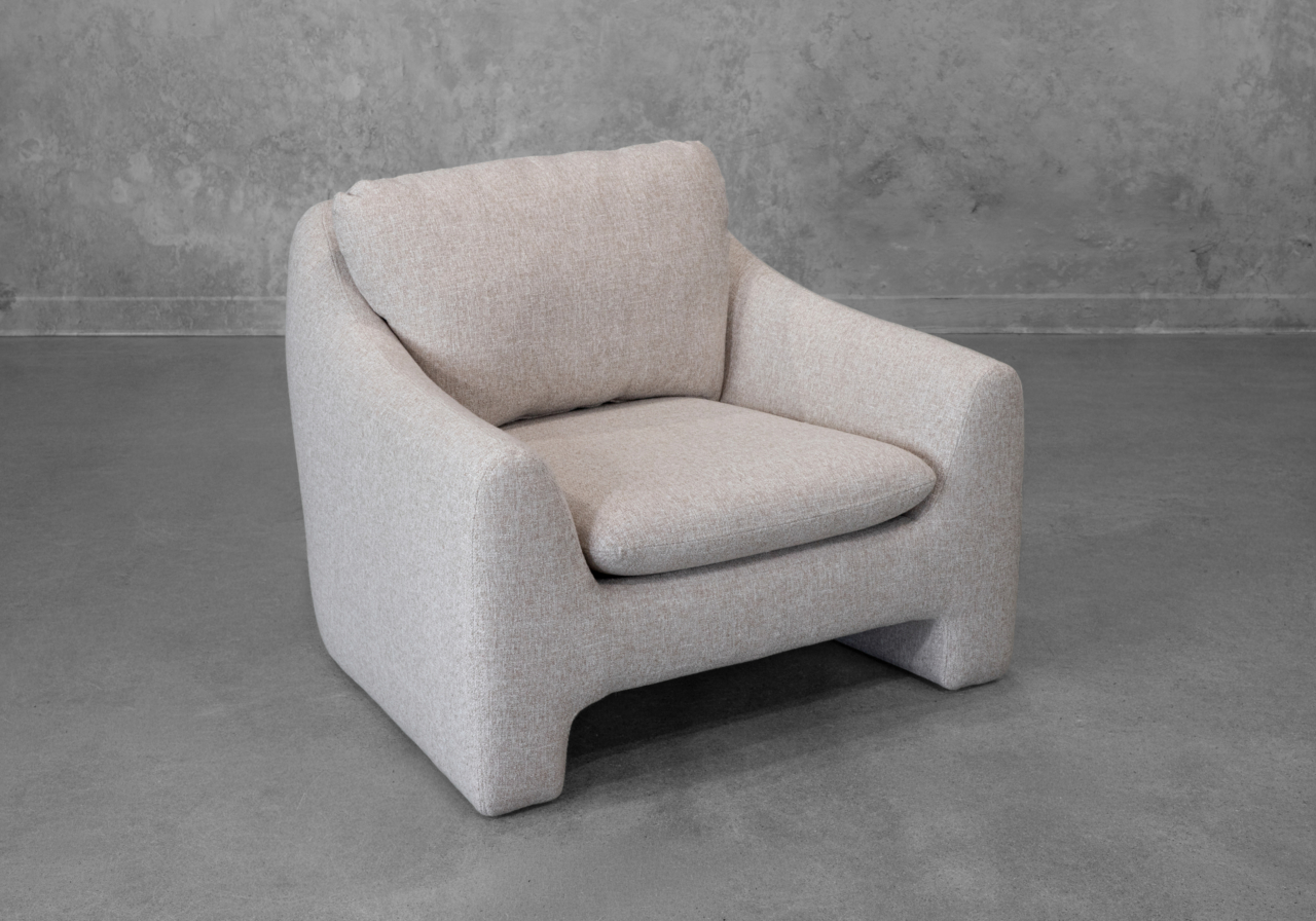 Mimi Fabric Accent Chair in Ginger