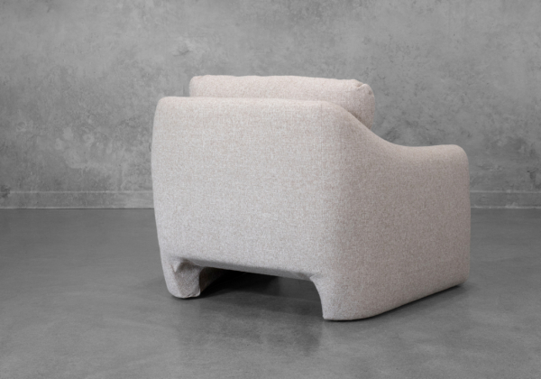 Mimi Fabric Accent Chair in Ginger - Back