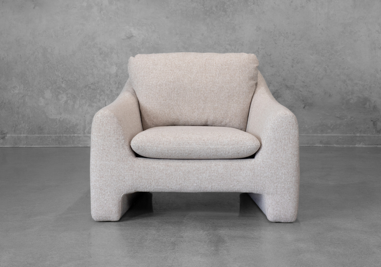 Mimi Fabric Accent Chair in Ginger - Front Mimi Fabric Accent Chair in Ginger - Front