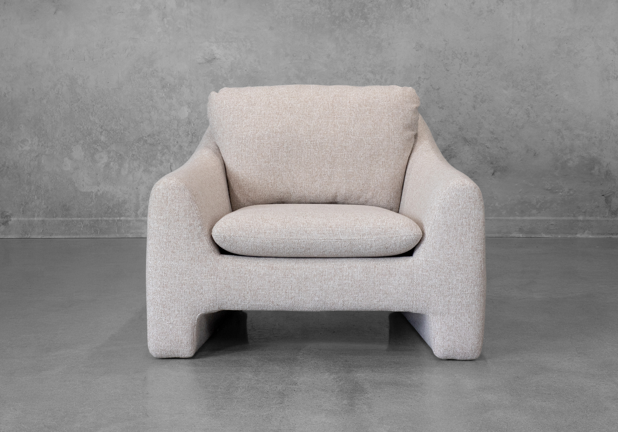 Mimi Fabric Accent Chair in Ginger - Front