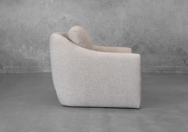 Mimi Fabric Accent Chair in Ginger - Side