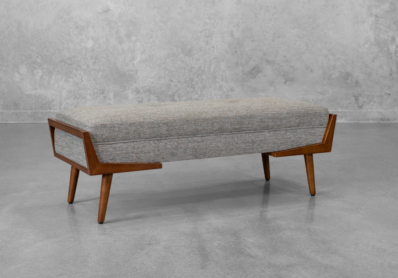 Moco Grove Fabric Bench - Angle