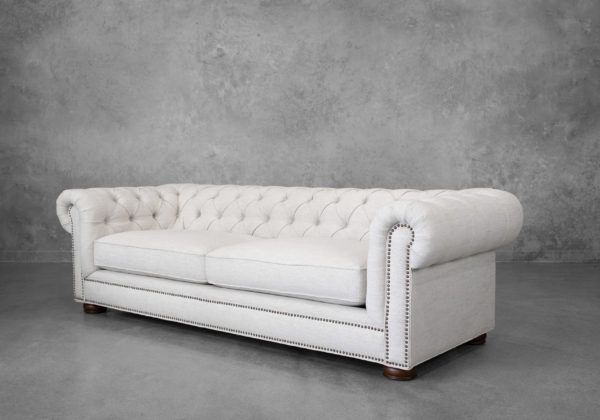 Newton Fabric Sofa in Belize Ecru - Angle