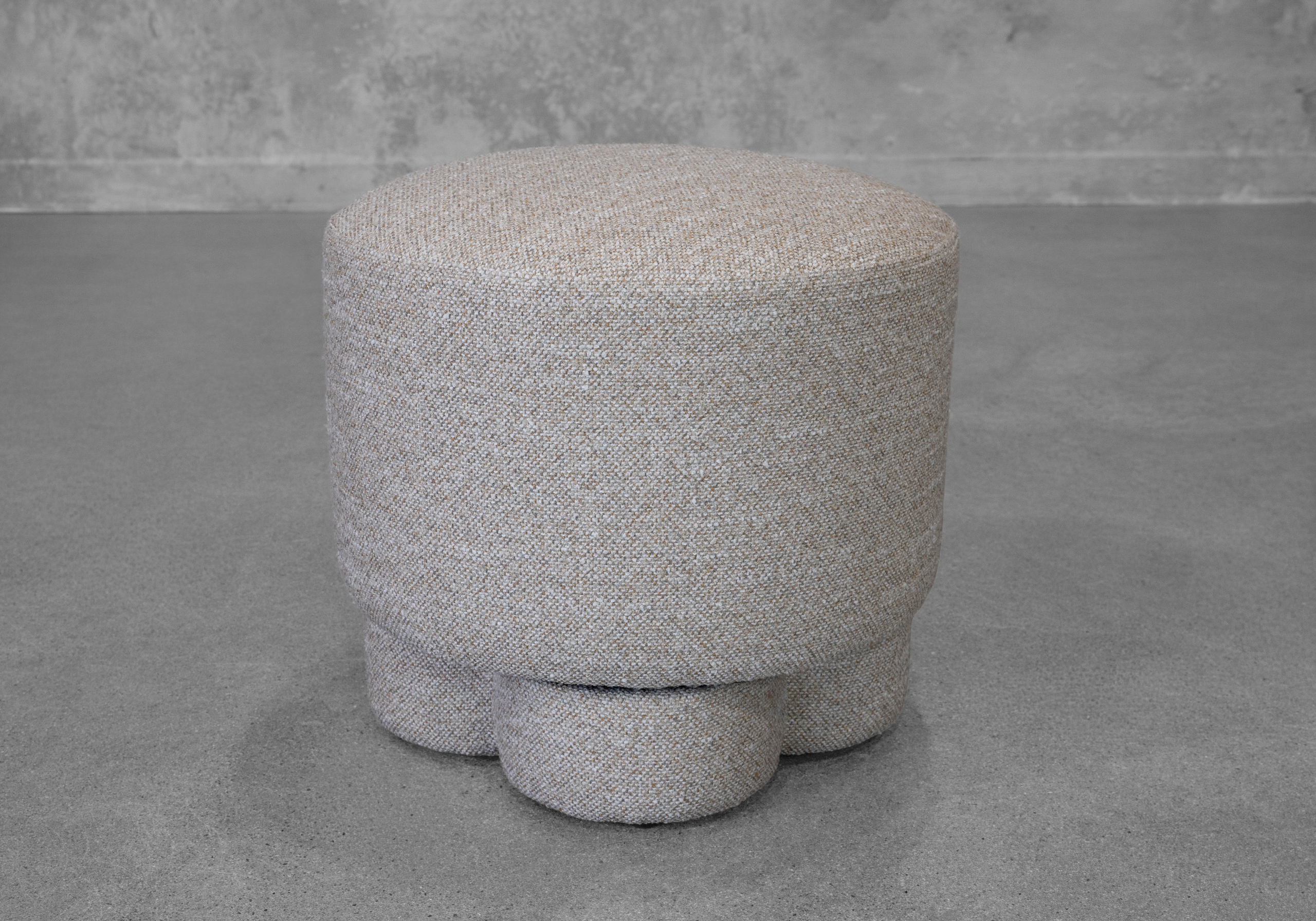 Sunday Fabric Swivel Stool in Sand