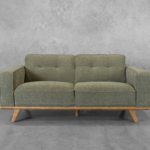 Dalkin Fabric Loveseat in Forest