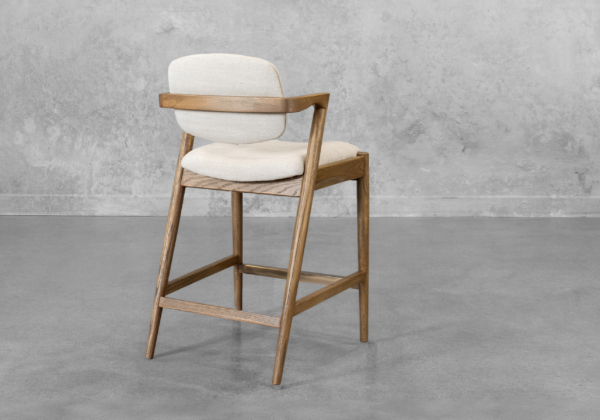 Evora Counter Stool in Wheat - Back
