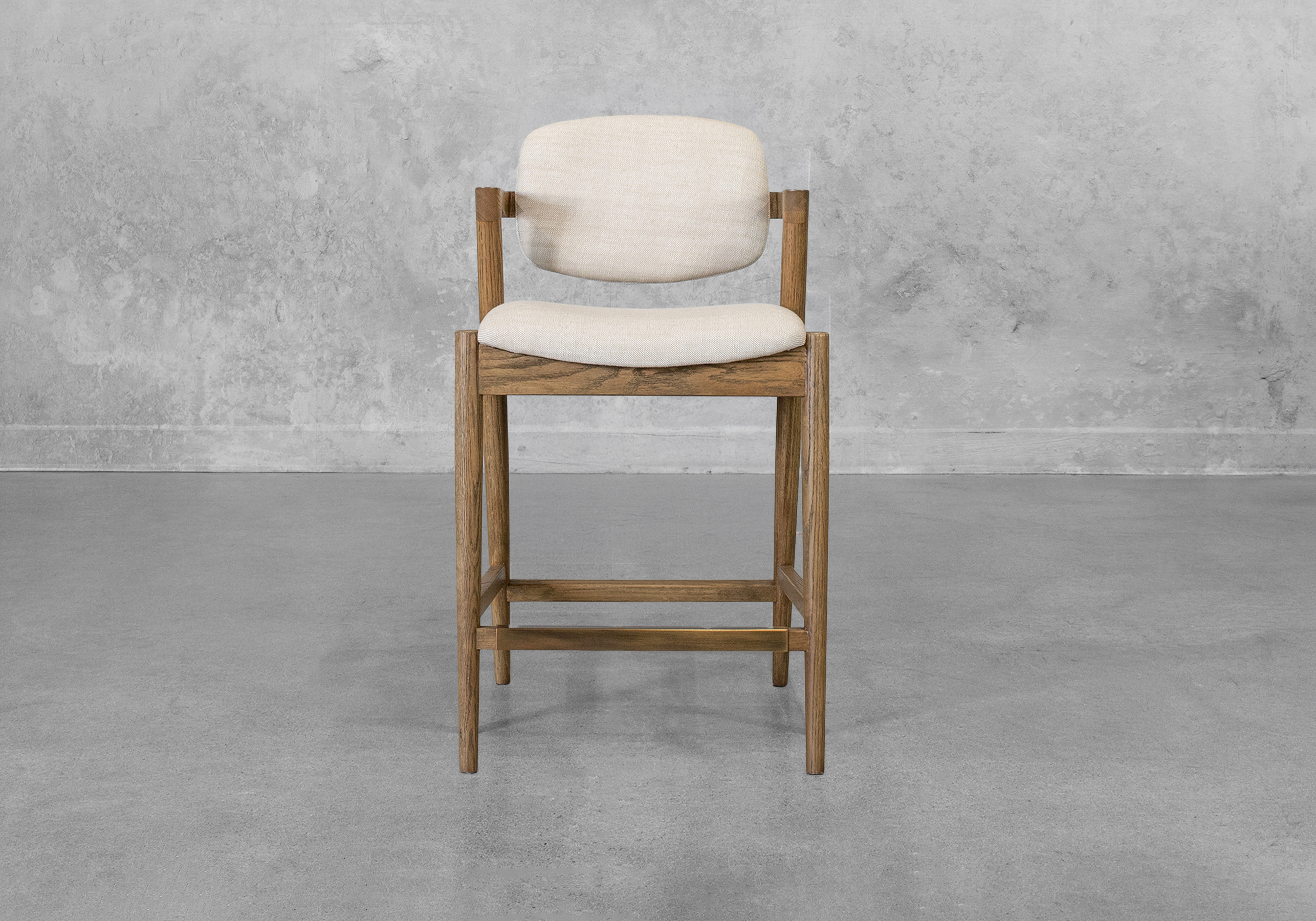 Evora Counter Stool in Wheat - Front