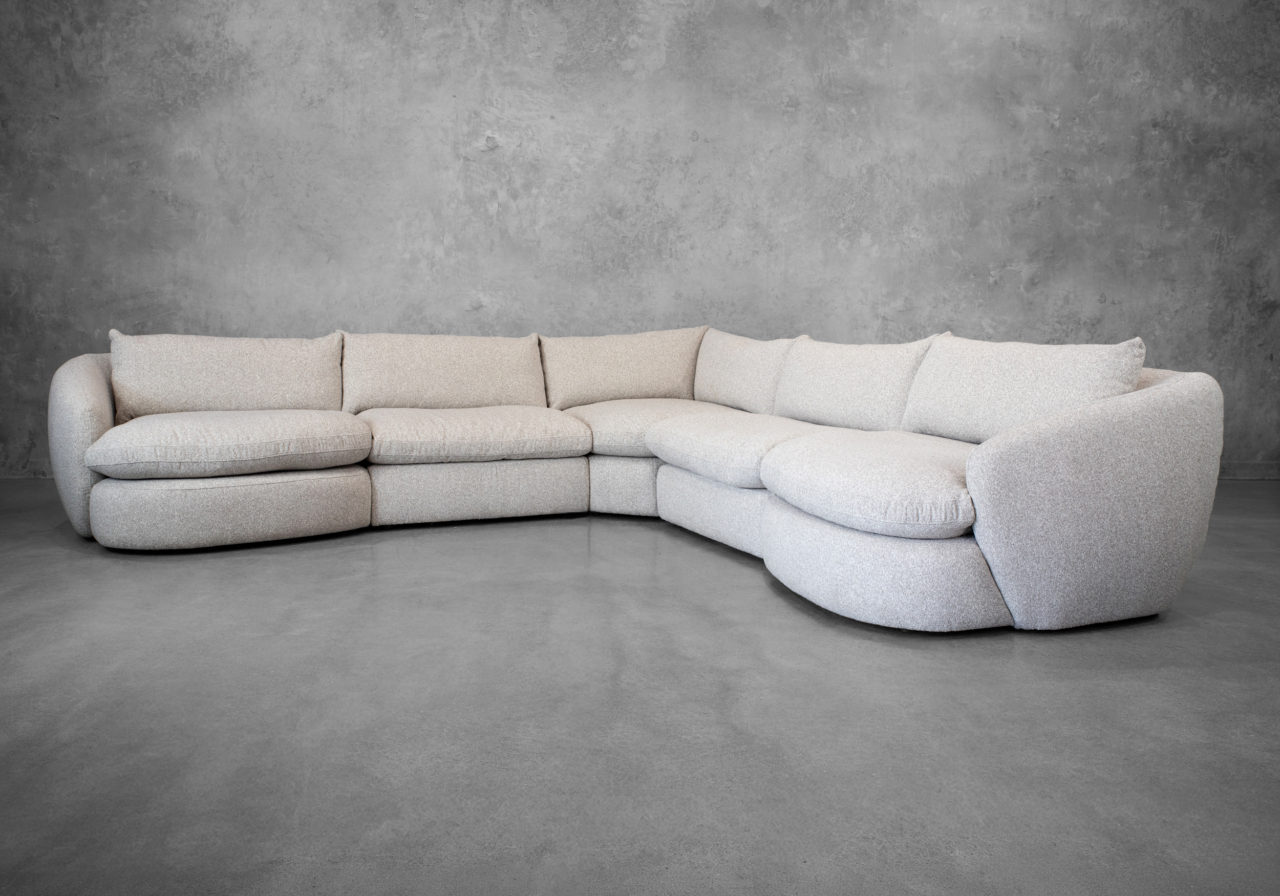 Pierre Sectional in Oyster - Angle