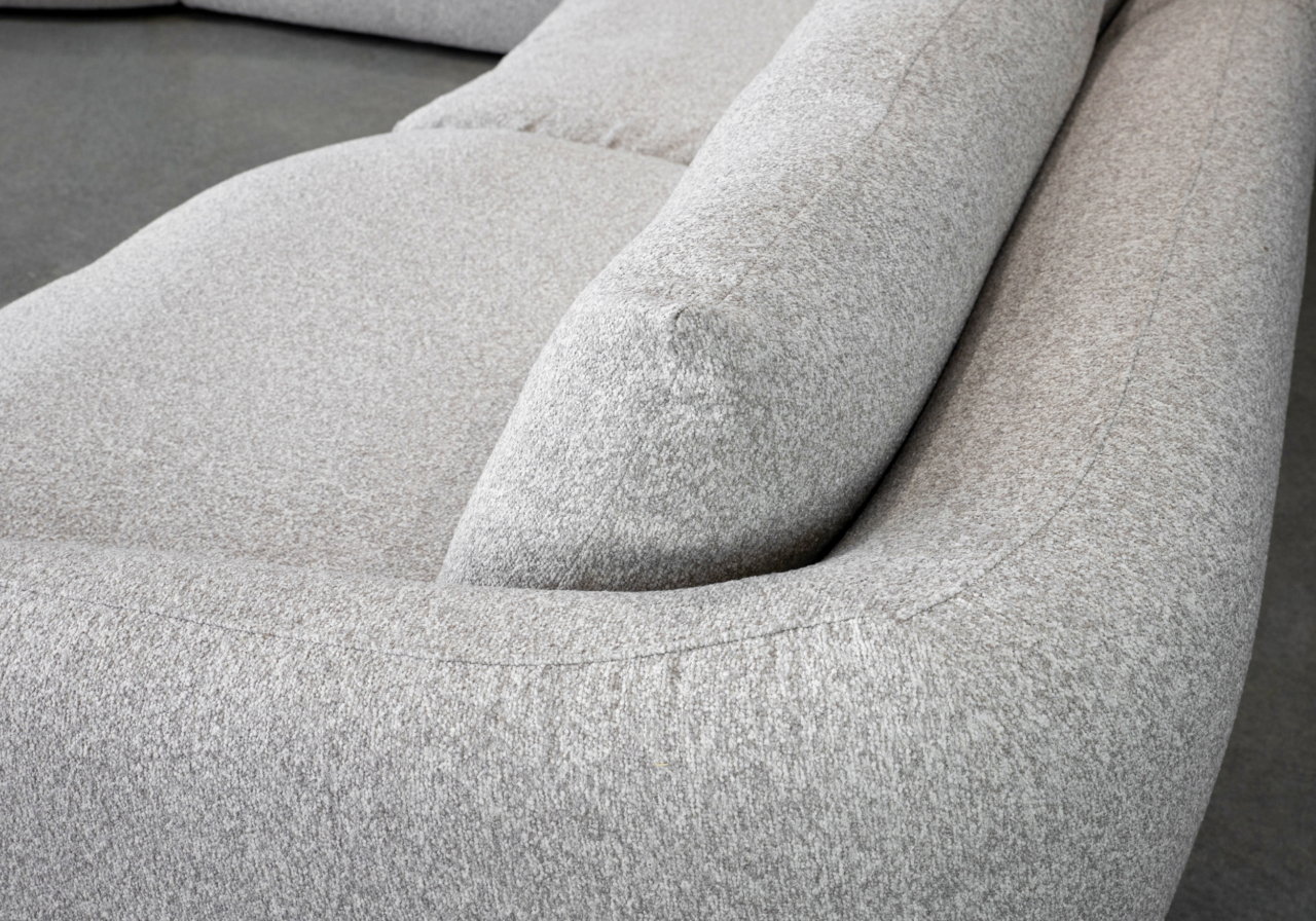 Pierre Sectional in Oyster - Close Up