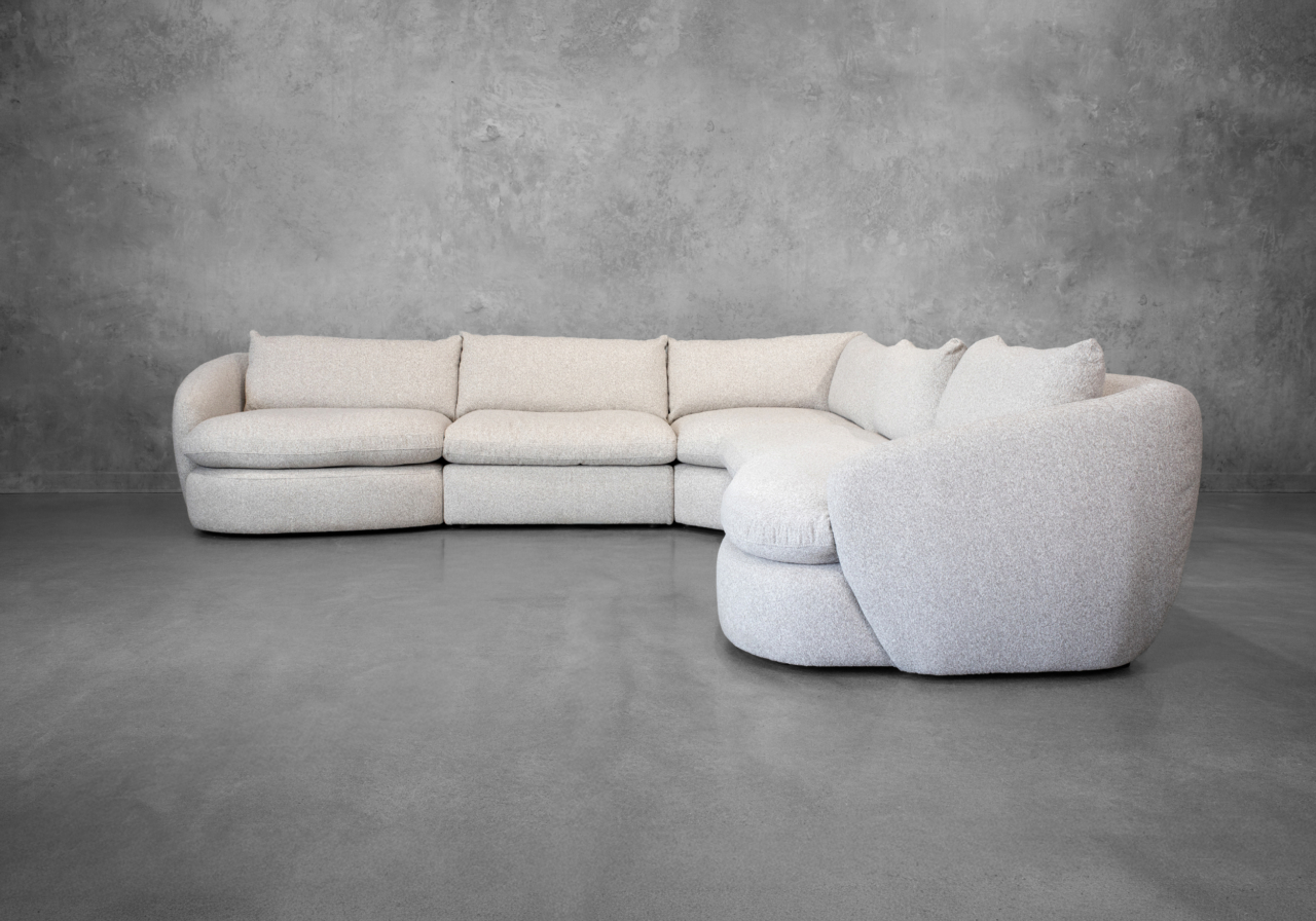 Pierre Sectional in Oyster - Front