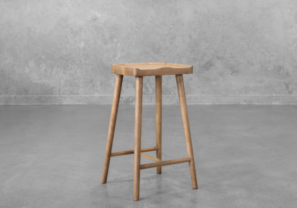 Dorma Wood Counter Stool - Angle