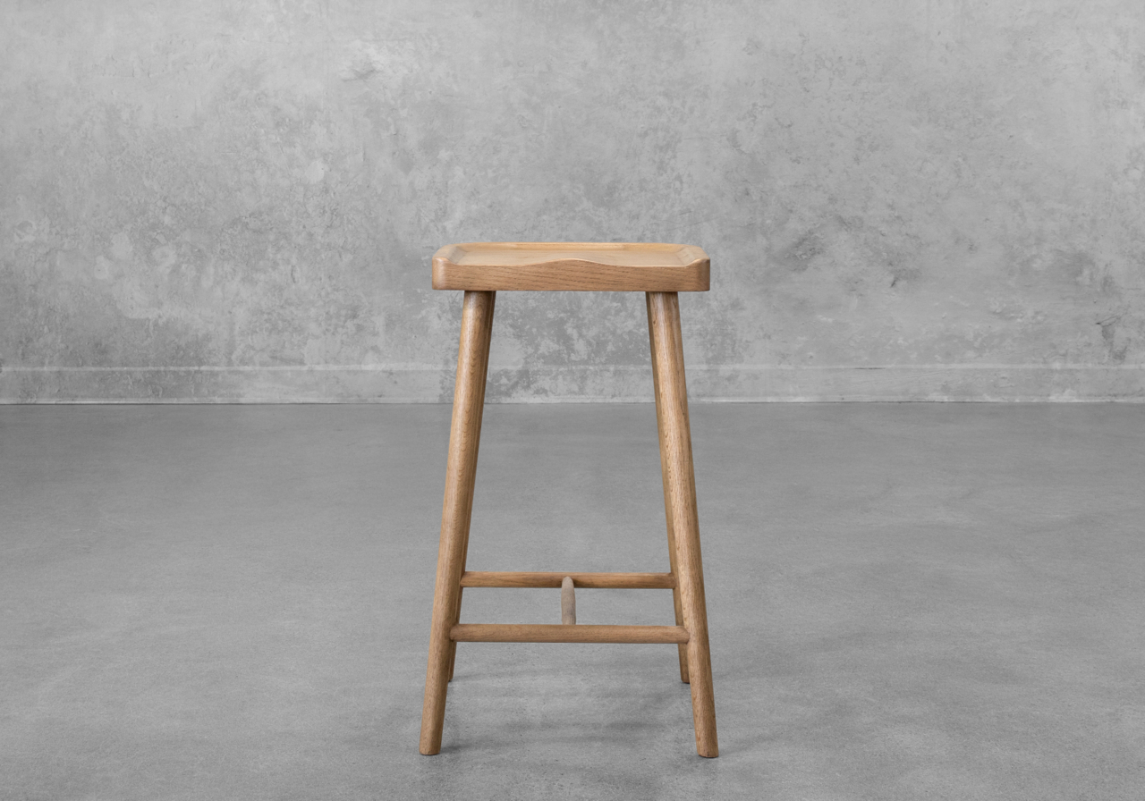 Dorma Wood Counter Stool - Front