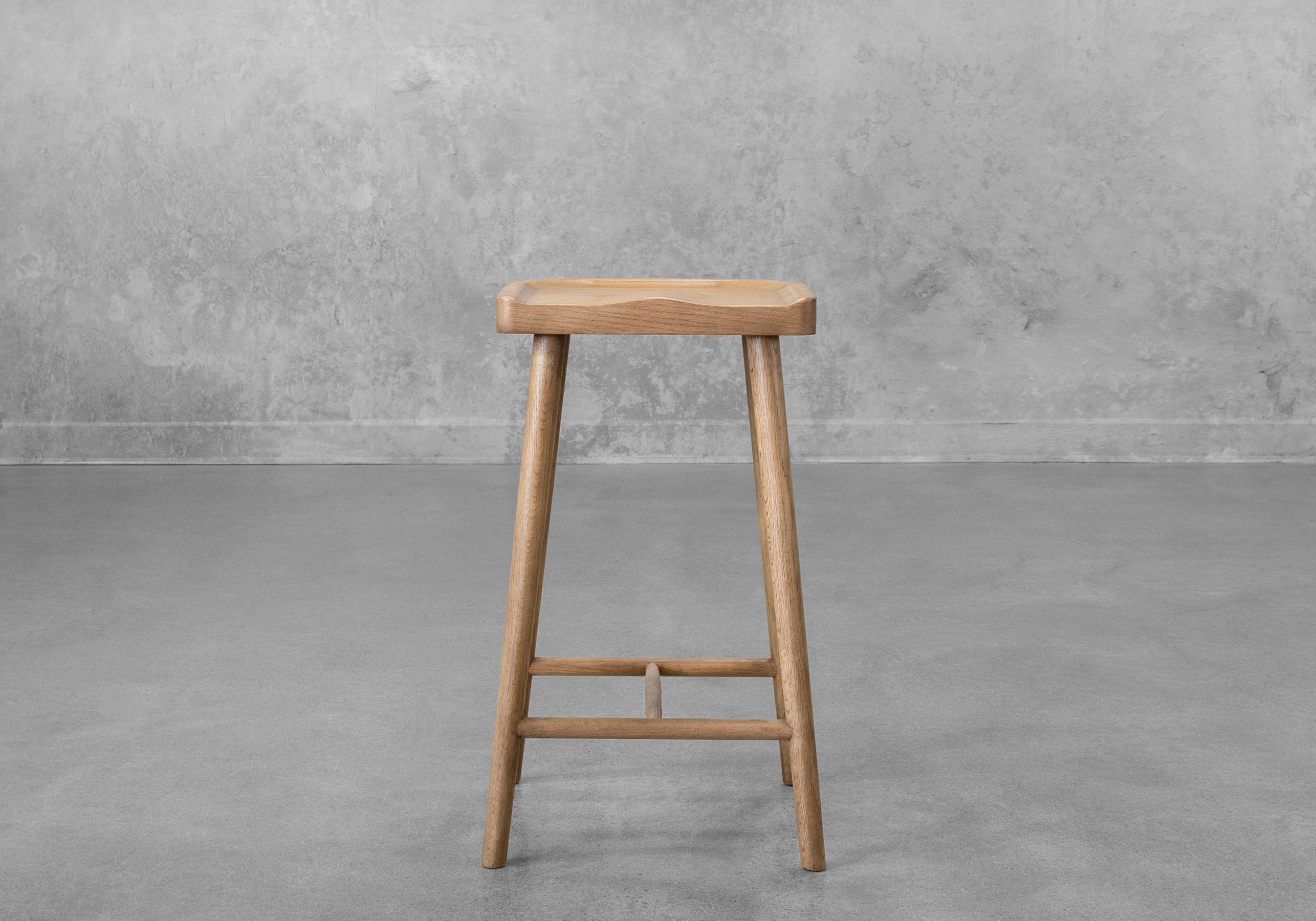 Dorma Wood Counter Stool - Front