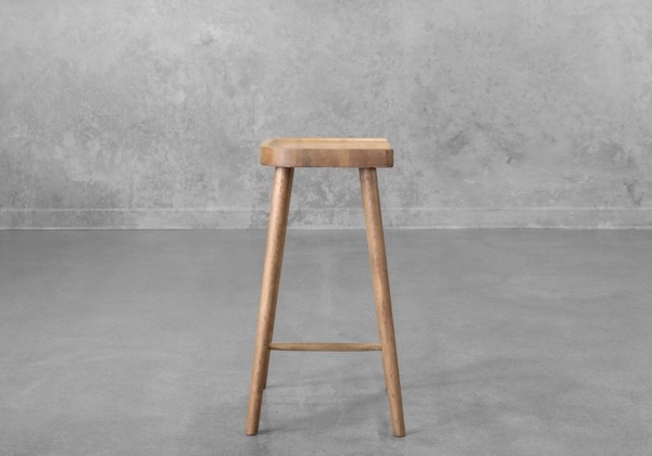 Dorma Wood Counter Stool - Side