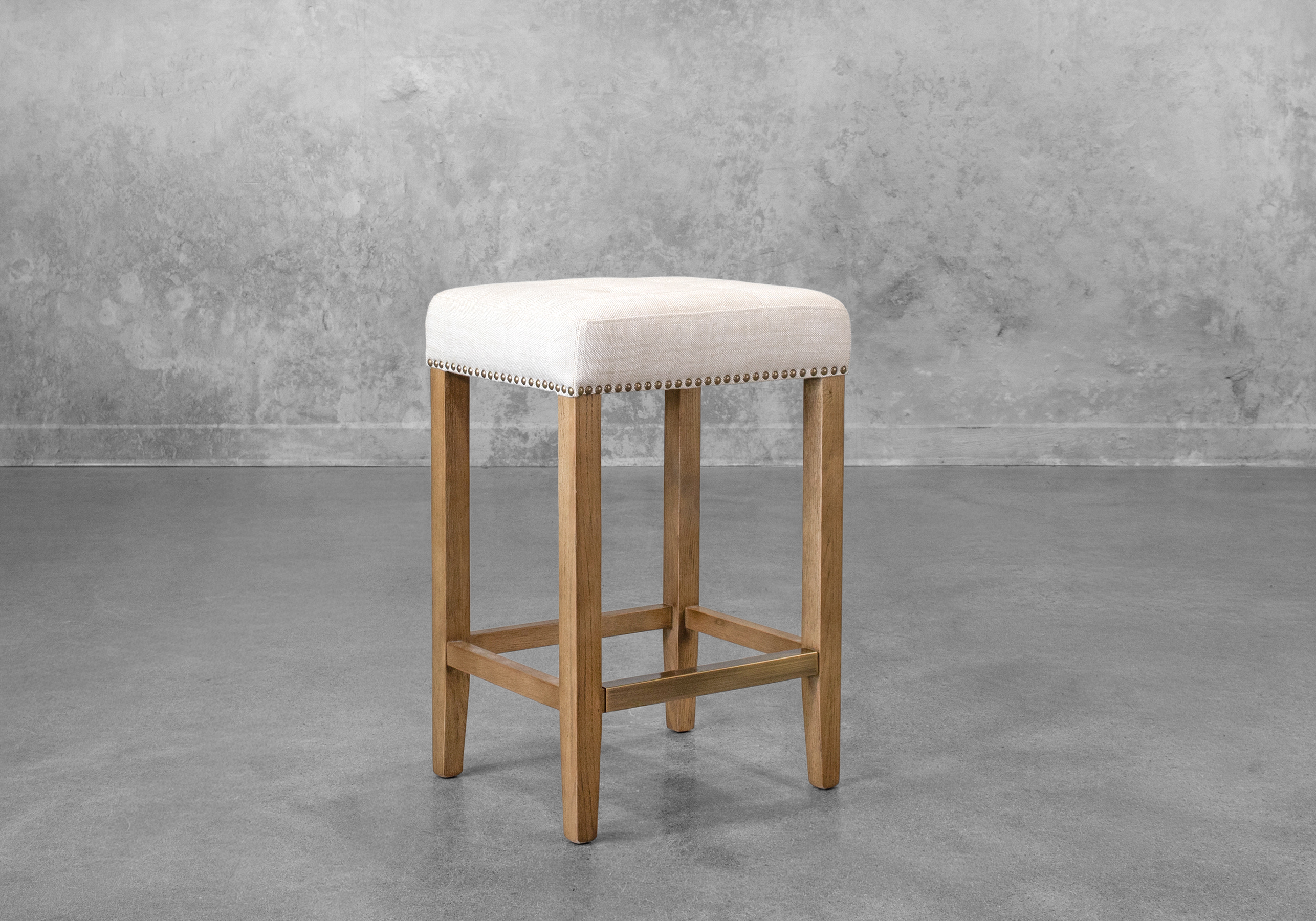 Perry Counter Stool in Cream - Angle