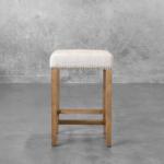 Perry Counter Stool in Cream - Front