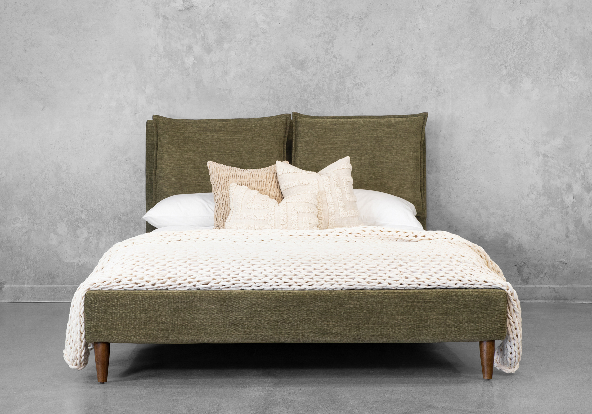 Sabine Fabric Queen Bed - Front