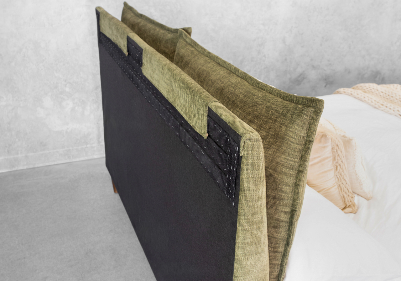 Sabine Fabric Queen Bed - Headboard Back Detail