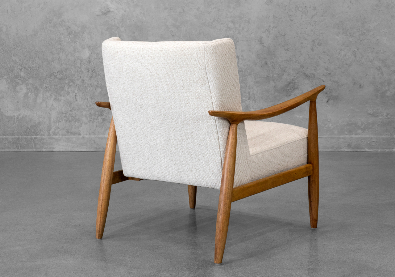 Clifton Chair in Lila Linen - Back