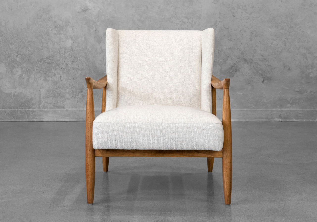 Clifton Chair in Lila Linen - Front Clifton Chair in Lila Linen - Front