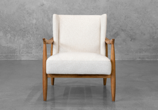 Clifton Chair in Lila Linen - Front